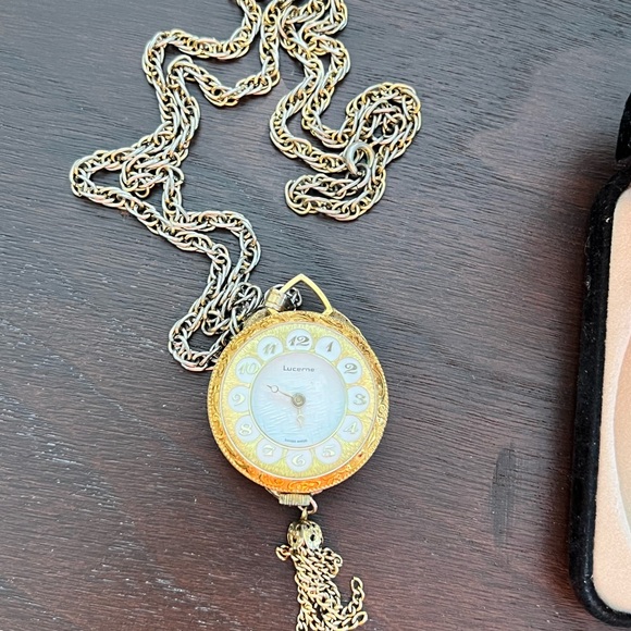 Vintage ART Arthur Pepper Oriental Asian Porcelain Portrait pendant clock - Picture 6 of 6